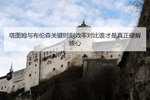 塔图姆与布伦森关键时刻效率对比谁才是真正硬解核心